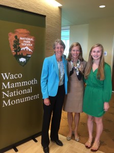 Took my daughter Sarah out of school to attend the dedication ceremony and witness history in the making. Here we are with The Secretary of the Interior Sally Jewell - I'm a big fan!!