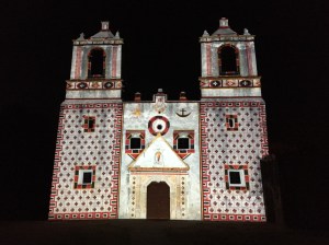 Light DIsplay the night before the World Heritage Ceremony Plaque Unveiling